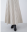 ドット刺繍タフタワンピース