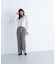 襟付きメタルボタンニットジャケット