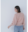 パールボタンヘアリーニット