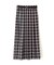 ベルテッドチェックプリーツスカート