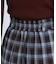 ベルテッドチェックプリーツスカート