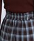 ベルテッドチェックプリーツスカート