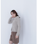 ラメシャギージップニット
