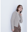 ラメシャギージップニット