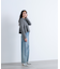 襟付きペプラムニット