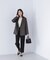 ＜骨格ストレート＞ベルト付スリムストレートパンツ