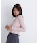 ニュアンスネックリブニット
