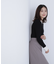 襟付ベーシックリブニット