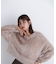 ヘアリーラメニットシリーズ Vネックニット