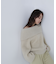 ヘアリーラメオフショルニット