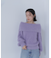 ヘアリーラメオフショルニット