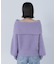 ヘアリーラメオフショルニット