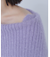 ヘアリーラメオフショルニット