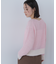配色リブボクシーニット