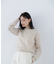 アルパカ混クルーネックニット