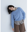 アルパカ混クルーネックニット