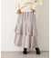 シャイニーティアードスカート