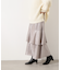 シャイニーティアードスカート