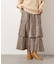 シャイニーティアードスカート