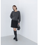 Vネックボクシーラメニット