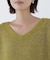 Vネックボクシーラメニット