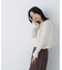 ミニケーブルフリルニット