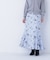 プリントヘム切替マーメイドスカート