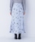 プリントヘム切替マーメイドスカート