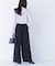 ナローリボンイージーワイドパンツ