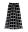 ウィンドペンチェックフレアスカート