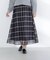 ウィンドペンチェックフレアスカート