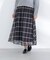 ウィンドペンチェックフレアスカート