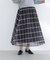 ウィンドペンチェックフレアスカート