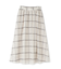 ウィンドペンチェックフレアスカート