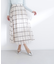 ウィンドペンチェックフレアスカート