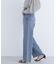 ワイドストレートデニムパンツ