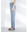 サイドスリットストレートデニムパンツ