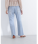 サイドスリットストレートデニムパンツ