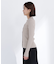 襟付Vネックリブニット
