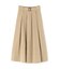 ベルテッドタックフレアスカート