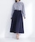 ベルテッドタックフレアスカート