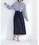 ベルテッドタックフレアスカート
