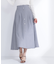 フロントボタンフレアスカート