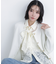 〈N.〉レースボウタイブラウス