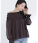 シャーリングショルダーブラウス