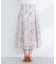 フラワープリントフレアスカート
