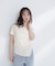 アシメネックリブカットソー