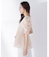 シアーペプラムブラウス半袖