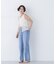 〈N.〉ハイライズストレートデニムパンツ