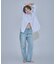 〈N.〉ハイライズストレートデニムパンツ